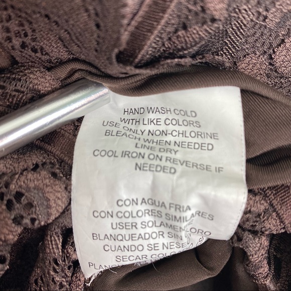 XOXO Chocolate brown ruched tank top - Picture 6 of 10